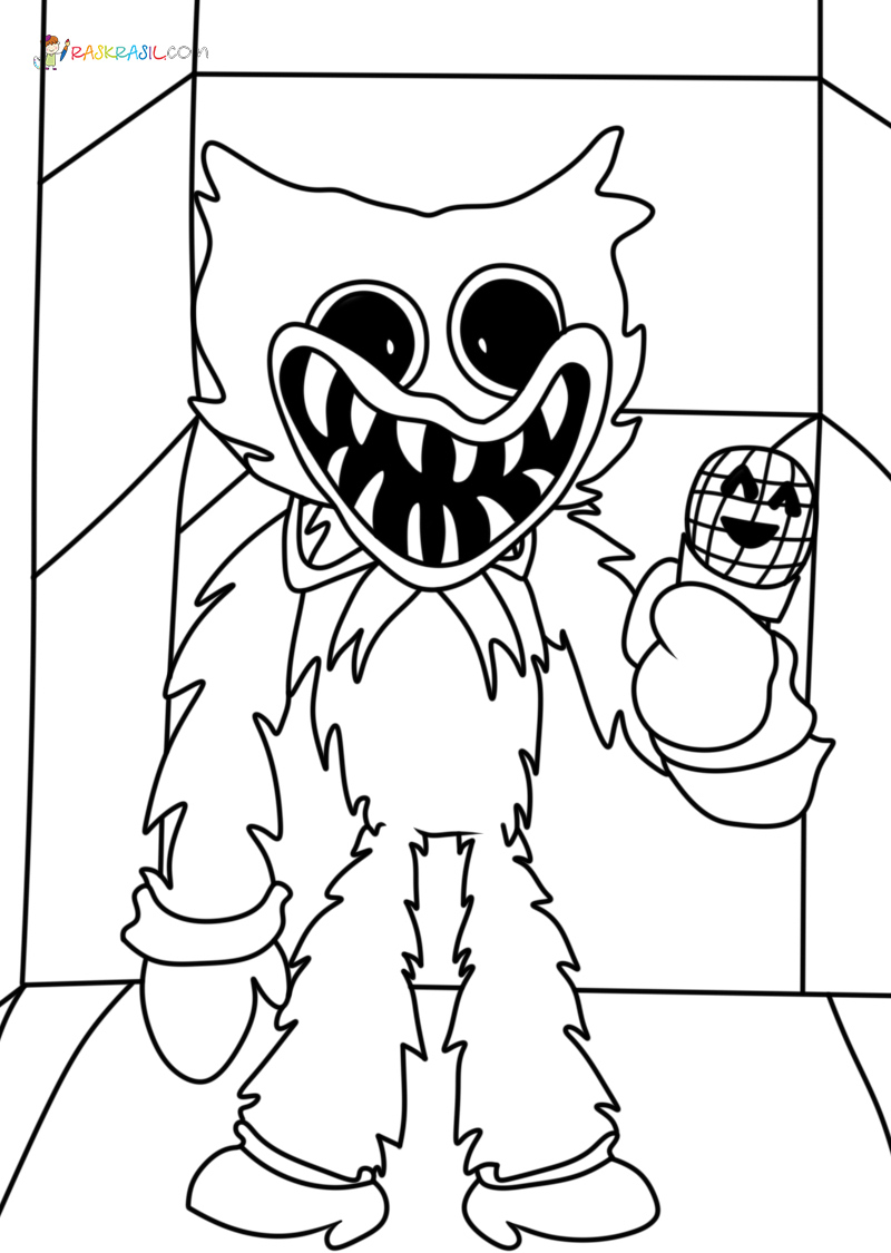 Huggy Wuggy Coloring Pages | New Pictures Free Printable