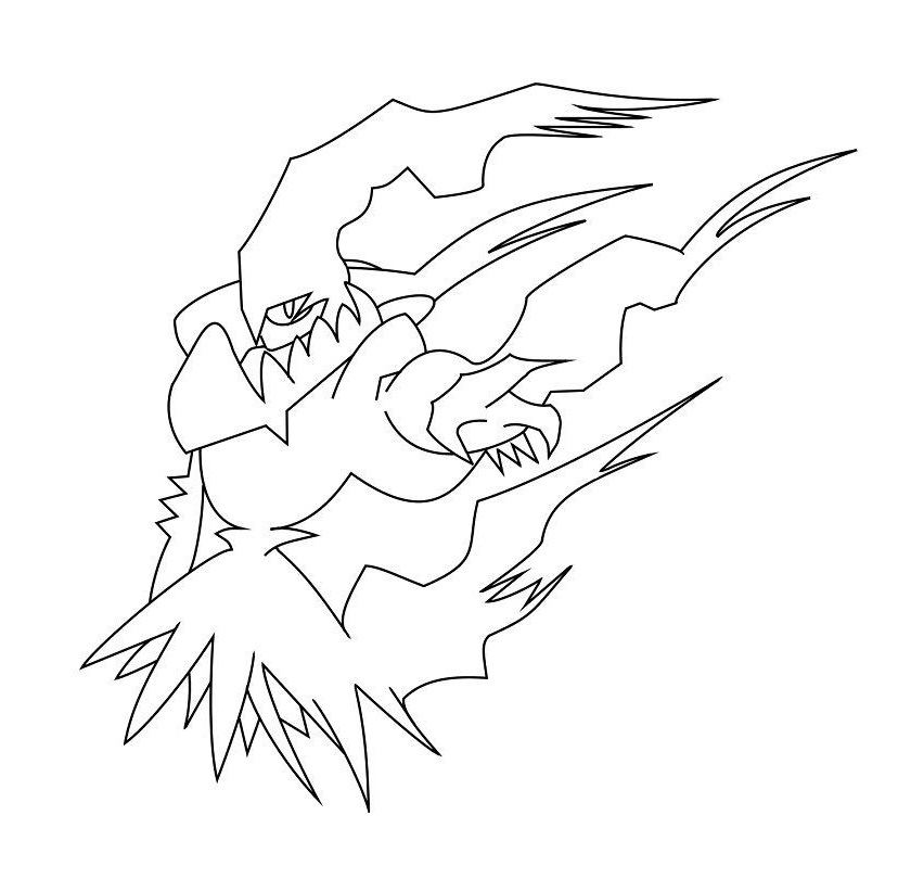 Pokemon Darkrai 1 coloring page Coloring Page - Anime Coloring Pages