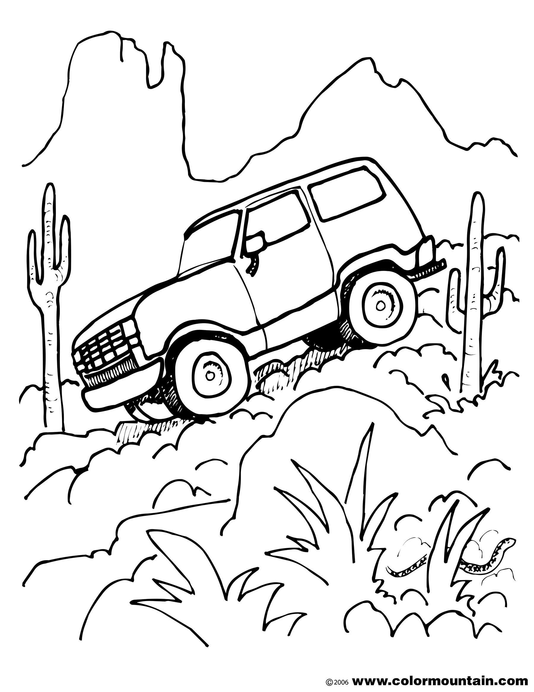 Drawing 4X4 #145933 (Transportation) – Printable coloring pages