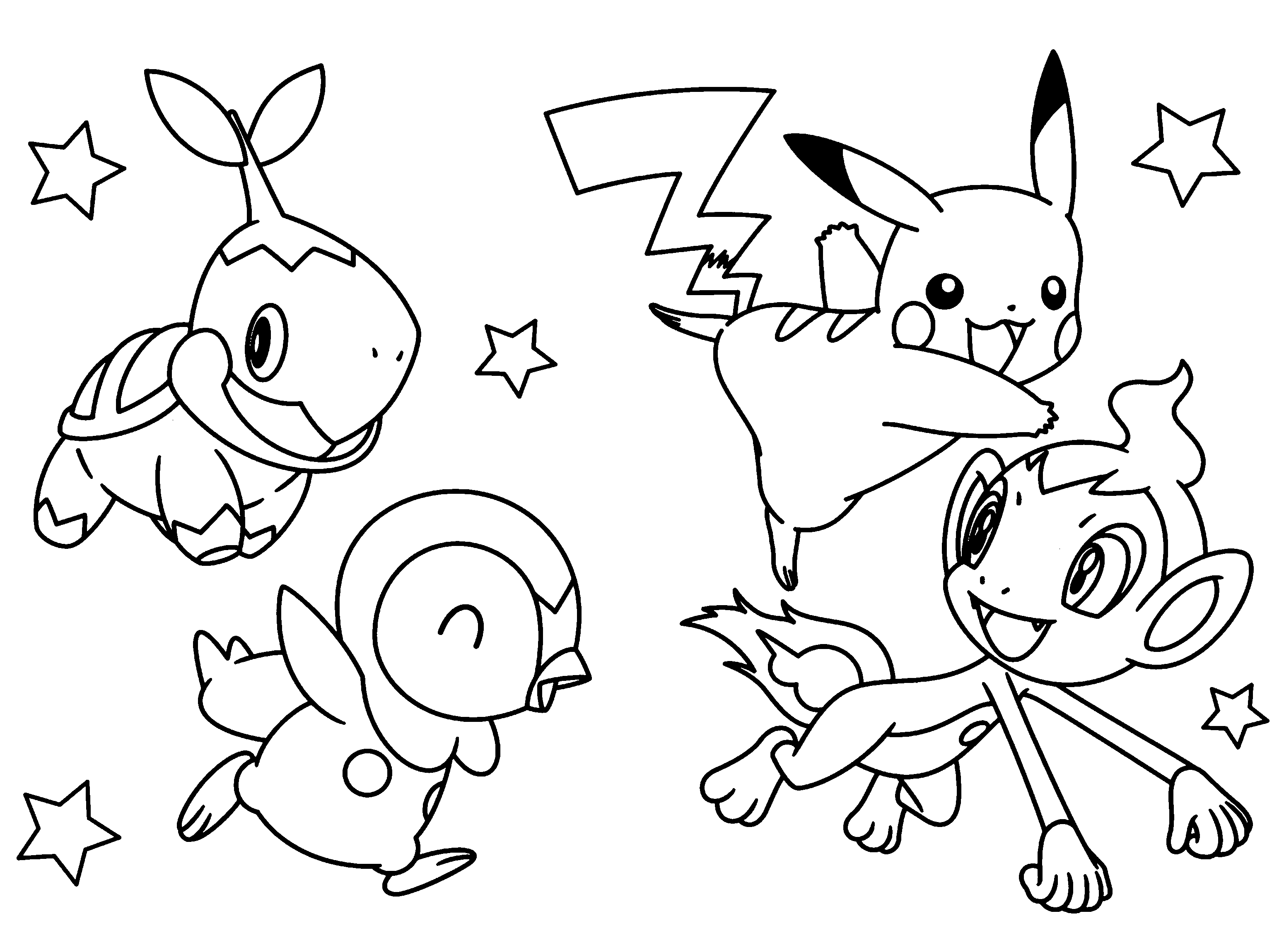 Piplup Printables - Coloring Pages for Kids and for Adults