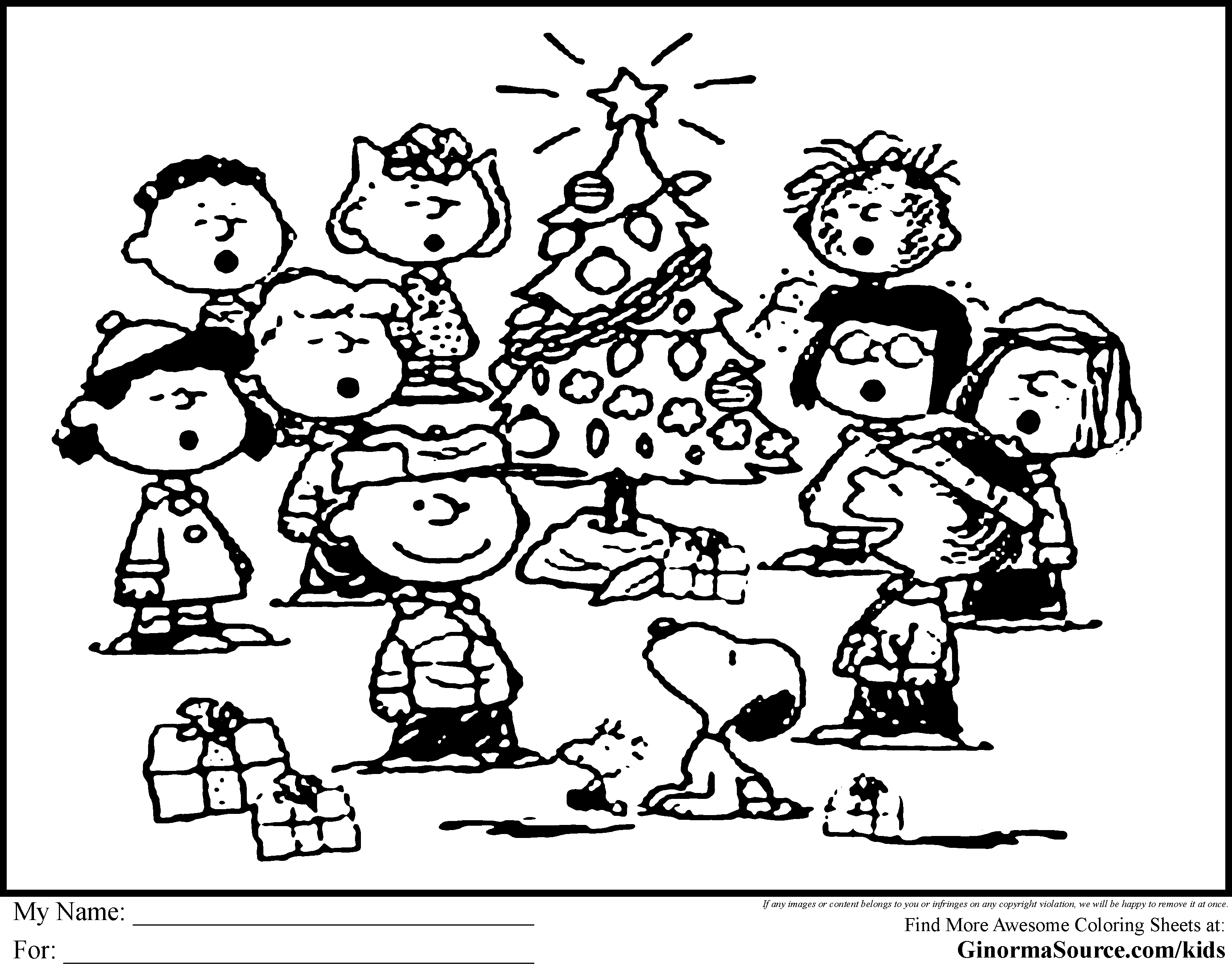 Christmas Snoopy Coloring Pages - Coloring Home