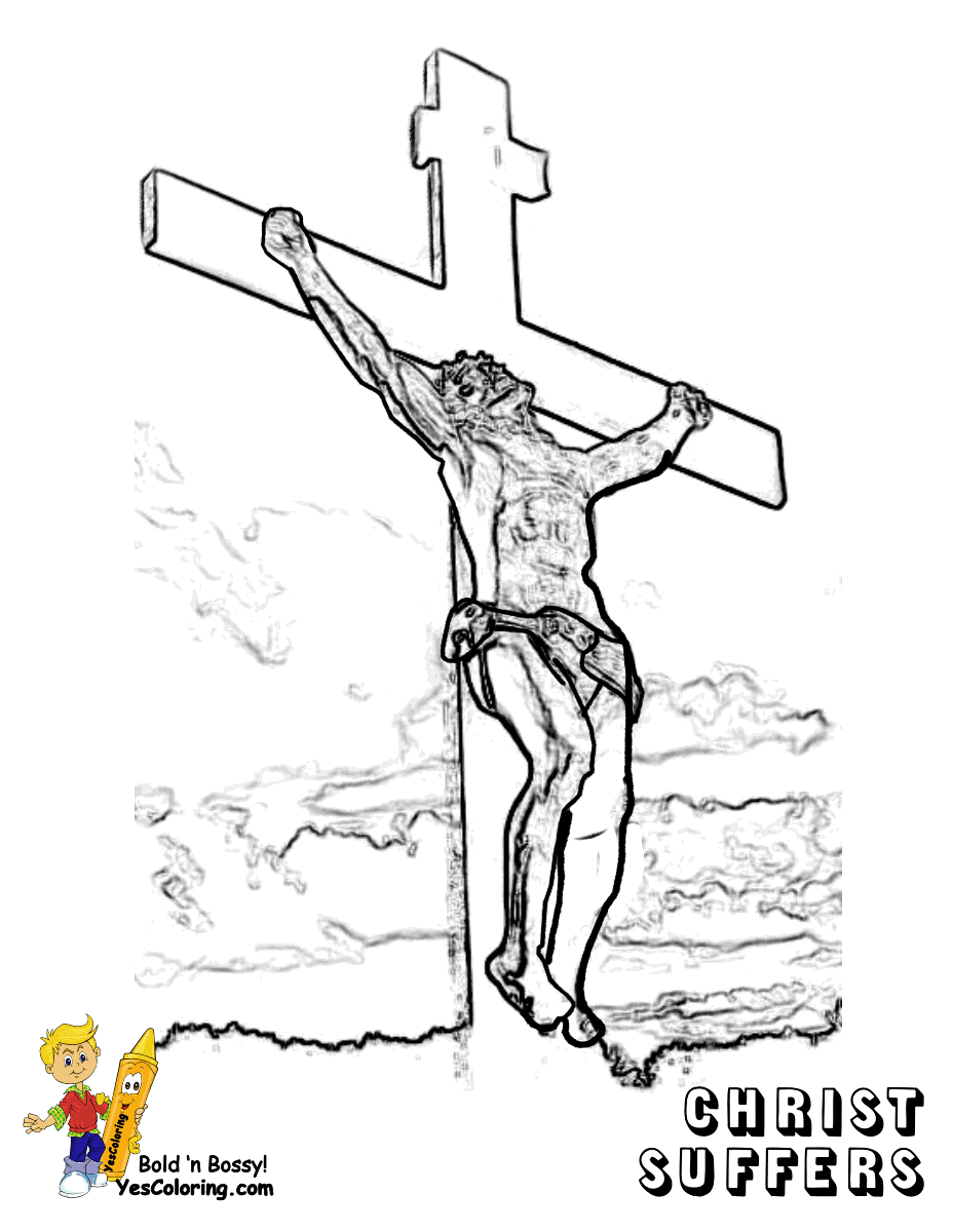 33 Jesus On The Cross Coloring Pages - Free Printable Coloring Pages