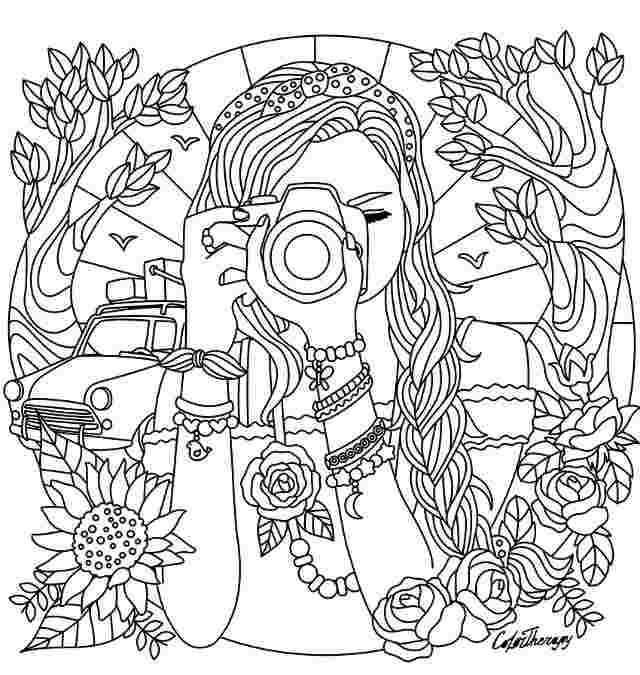 Coloring Pages For Teenage Girl In Different Styles - Theseacroft
