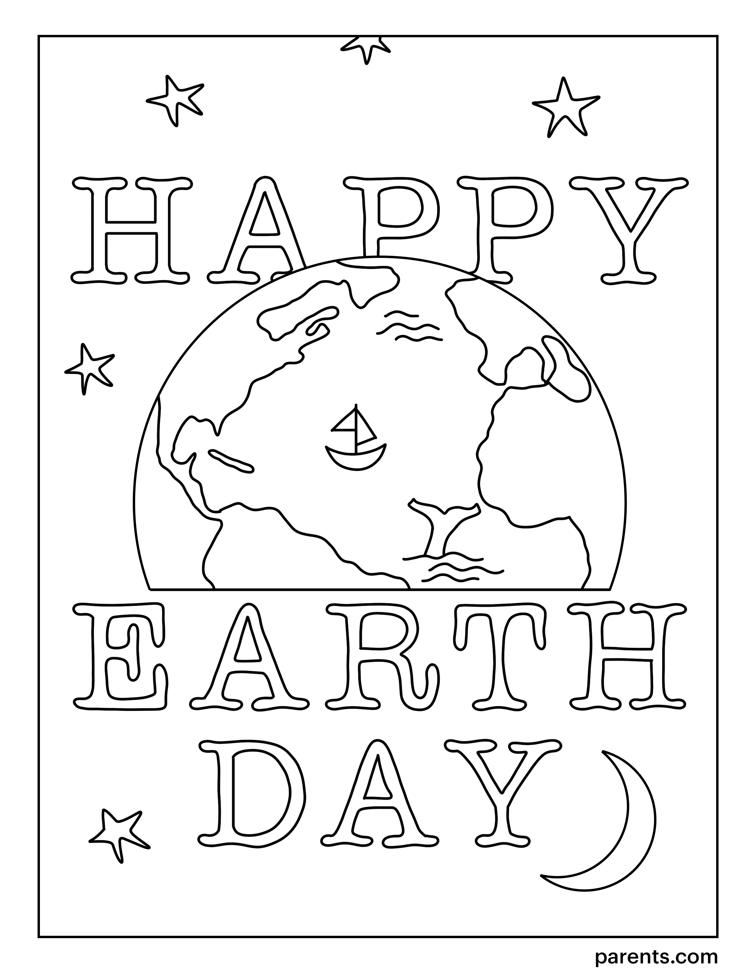 10 Free Earth Day Coloring Pages for Kids | Parents