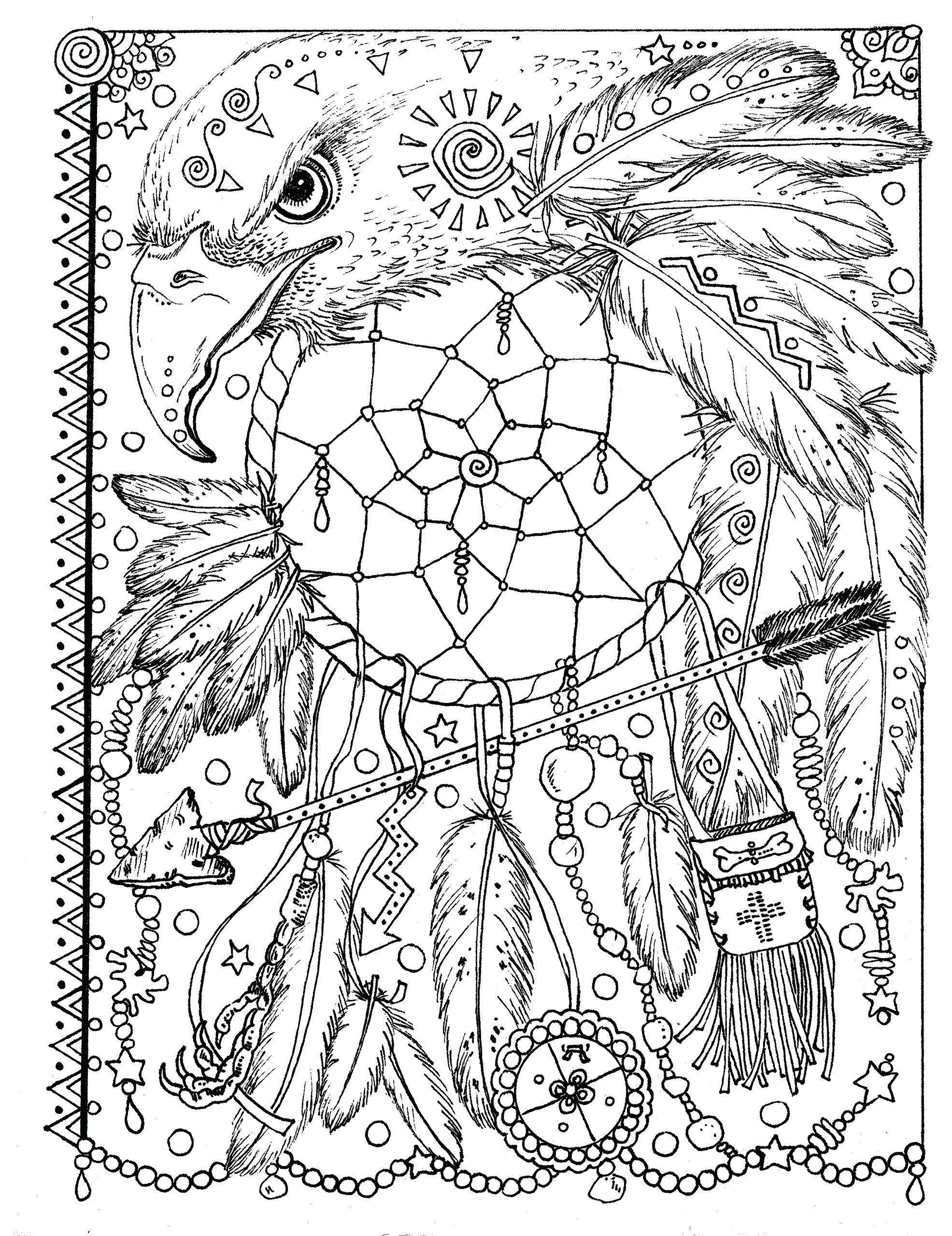 Dream Catcher Coloring Pages For Adults at GetDrawings | Free download