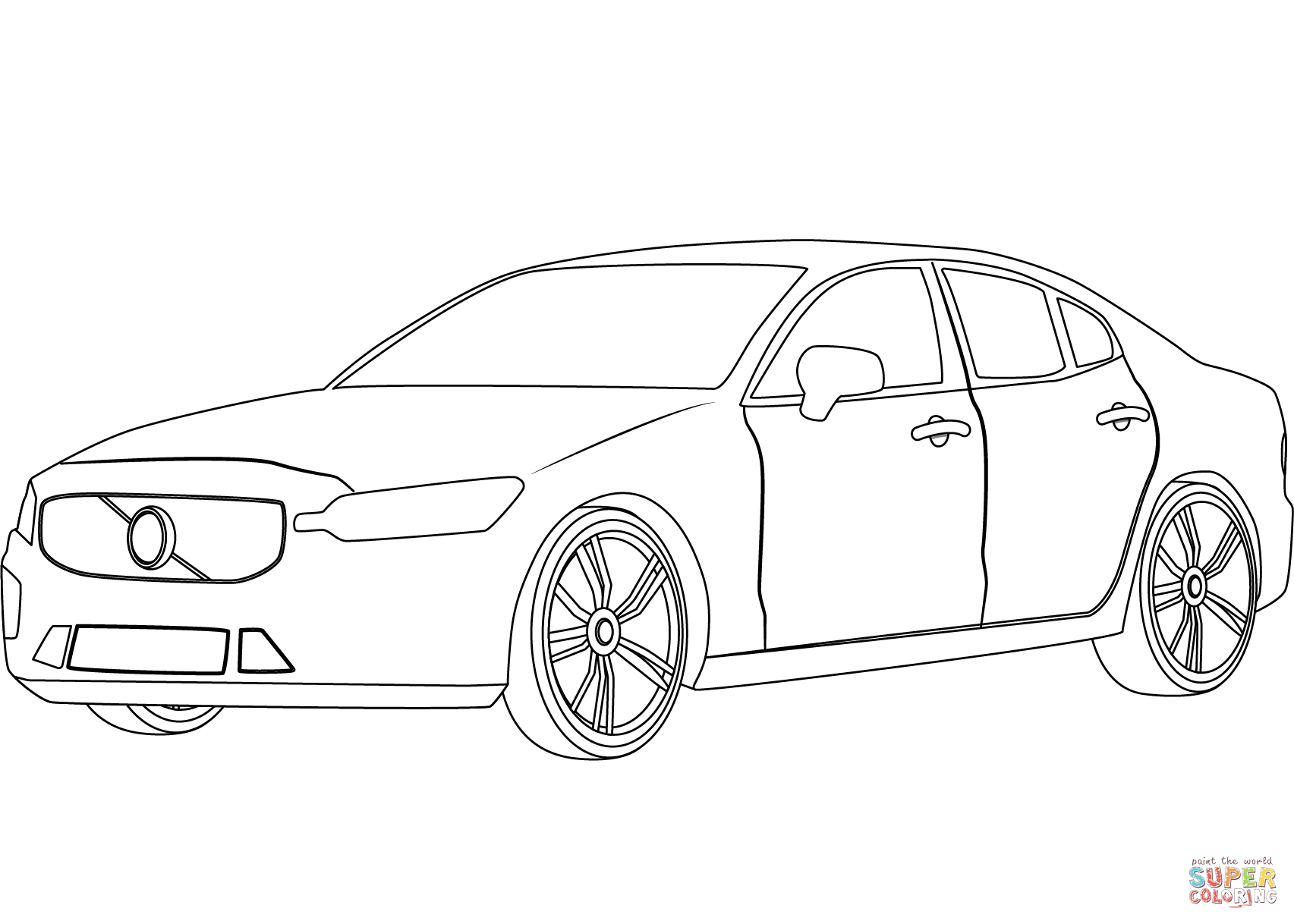 Volvo S60 coloring page | Free Printable Coloring Pages