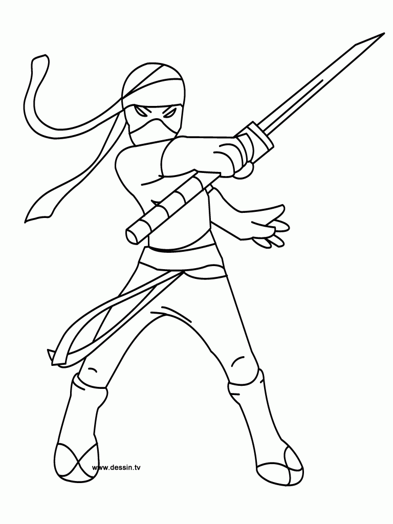 Free Printable Ninja Coloring Pages   Coloring Home