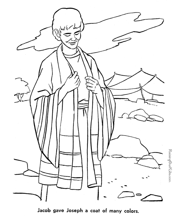 Joseph Coat Of Many Colors Coloring Page - Coloring Home