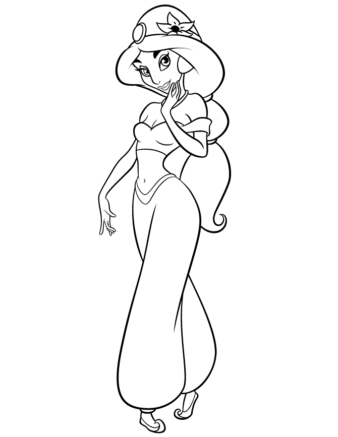 Nice Jasmine Coloring Pages #5704 Jasmine Coloring Pages ...