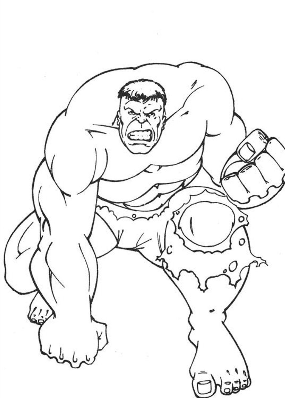 The Avengers Hulk Coloring Pages | Super Heroes Coloring pages of ...
