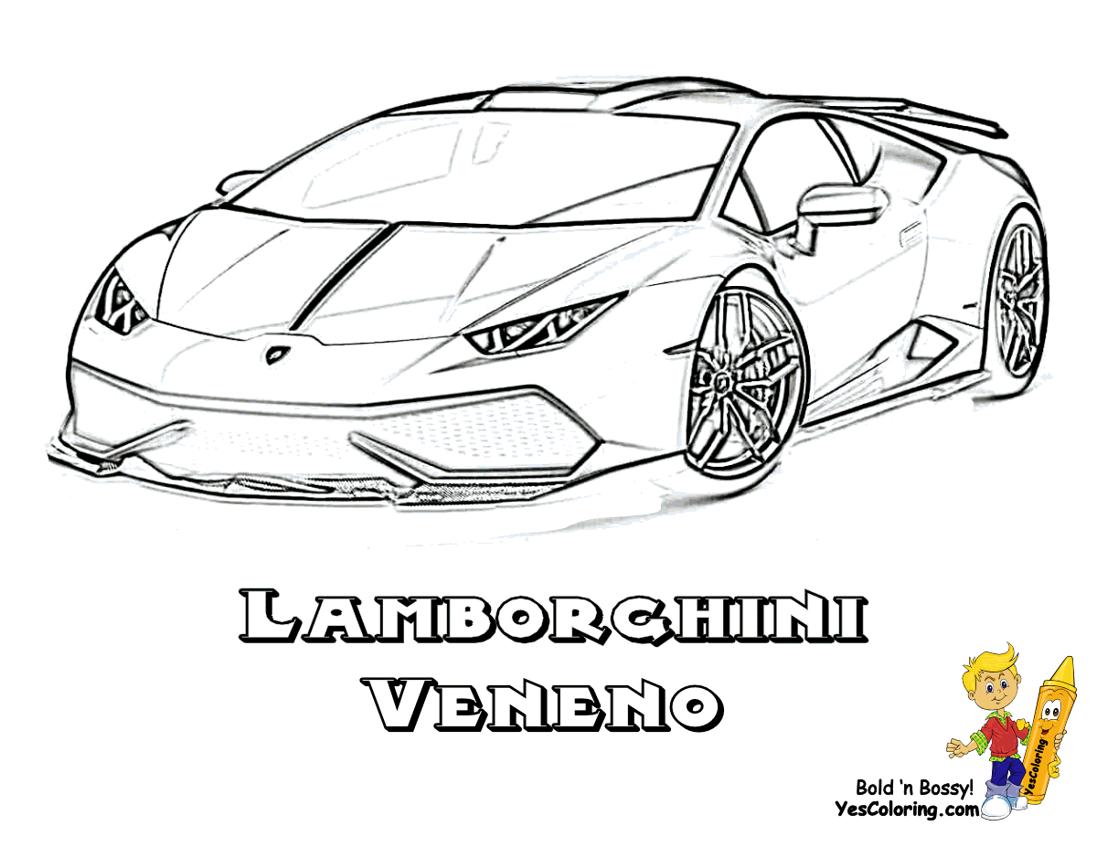 Coloring Pages Lamborghini Cars - Coloring Home
