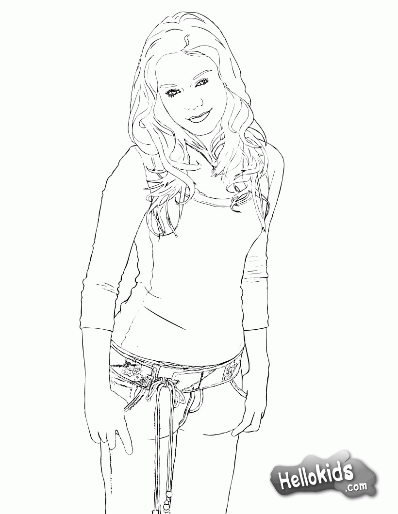 HIGH SCHOOL MUSICAL coloring pages - Vanessa
