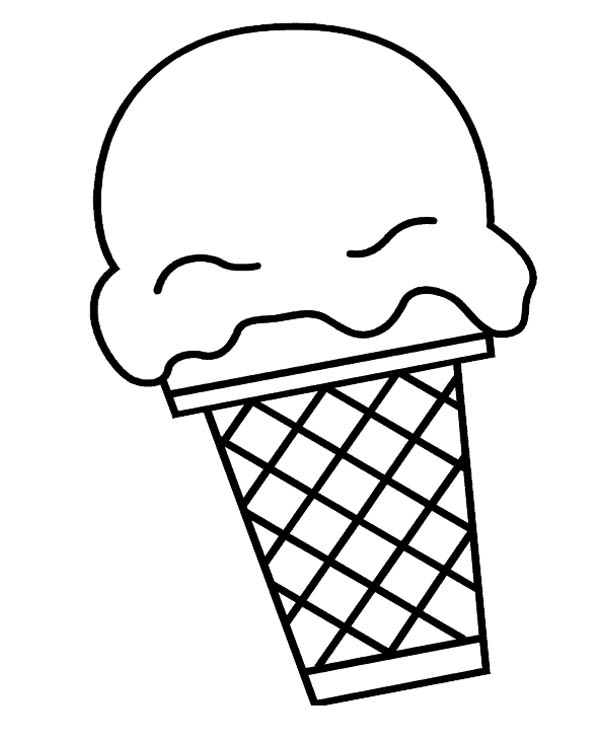Big Ice Cream Scoop Coloring Page : Coloring Sky | Ice cream coloring pages,  Coloring pages, Cute coloring pages