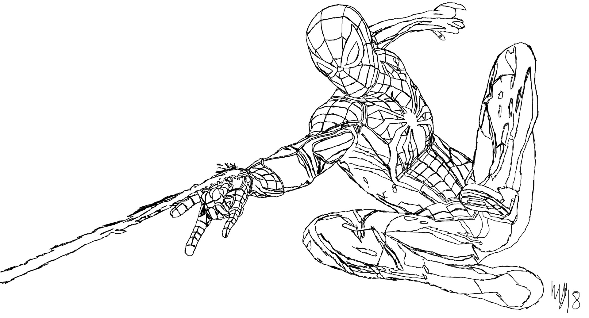 Ps4 Coloring Spider Man Suit Coloring Pages
