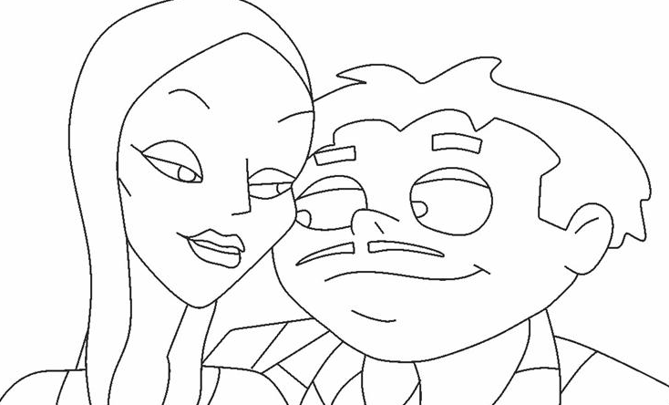 Coloring Book Addams Family Coloring Pages