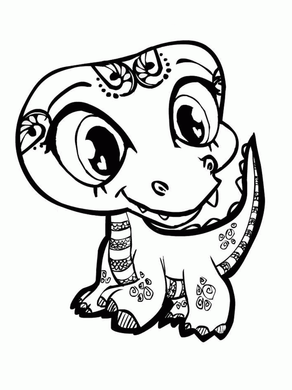 Funny Cartoon Cute Animals Coloring Pages For Kids Printable ...