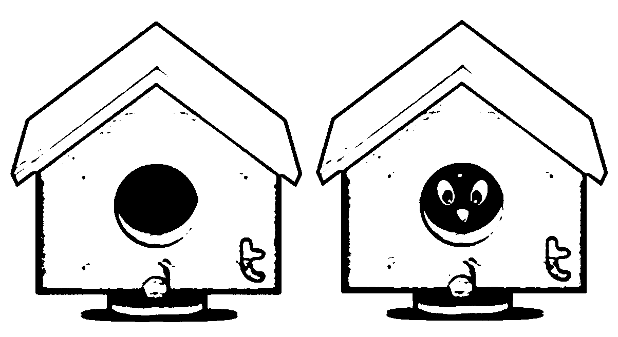 Bird House Free Images 2 House Coloring Page | Wecoloringpage
