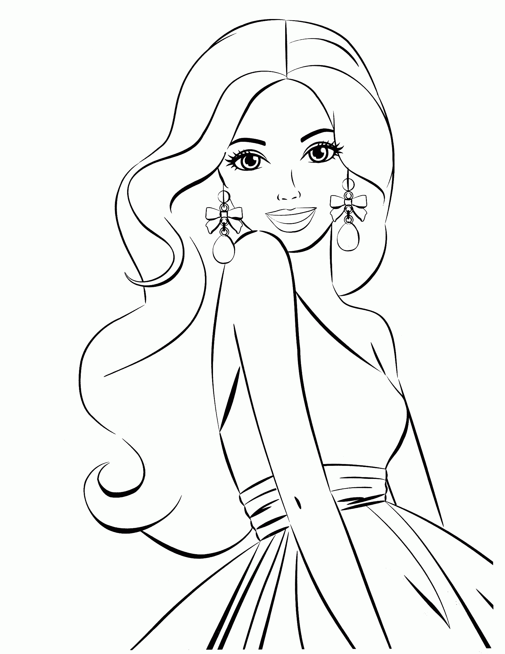 Barbie Coloring Pages Pdf   Coloring Home