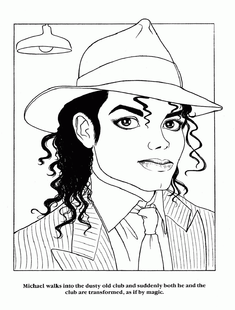 Michael Jackson Smooth Criminal Coloring Pages Michael Jackson ...