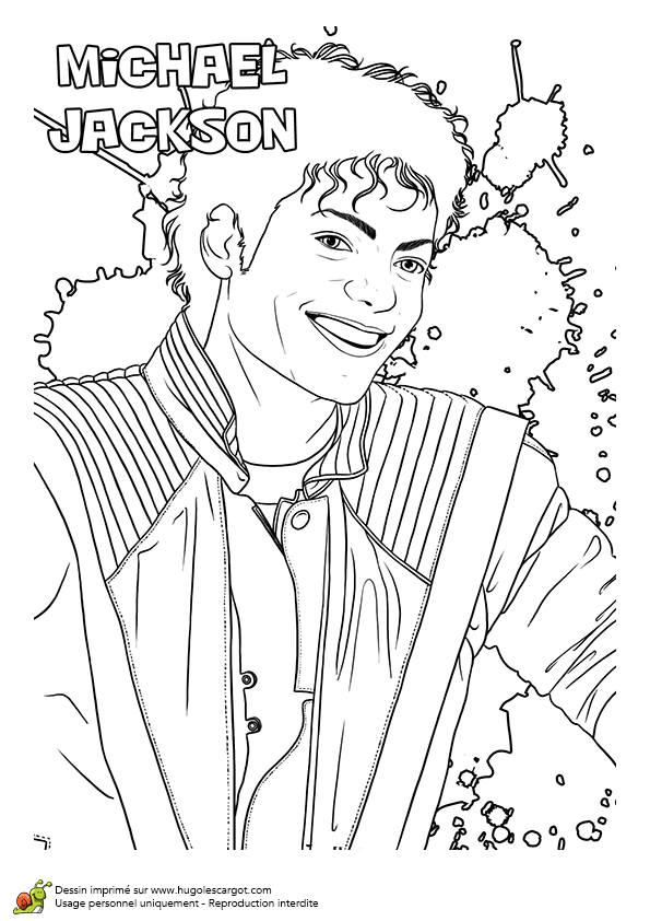 Michael Jackson - Coloring Pages for Kids and for Adults