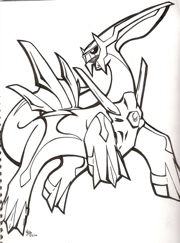 Dialga Coloring Page - Coloring Home