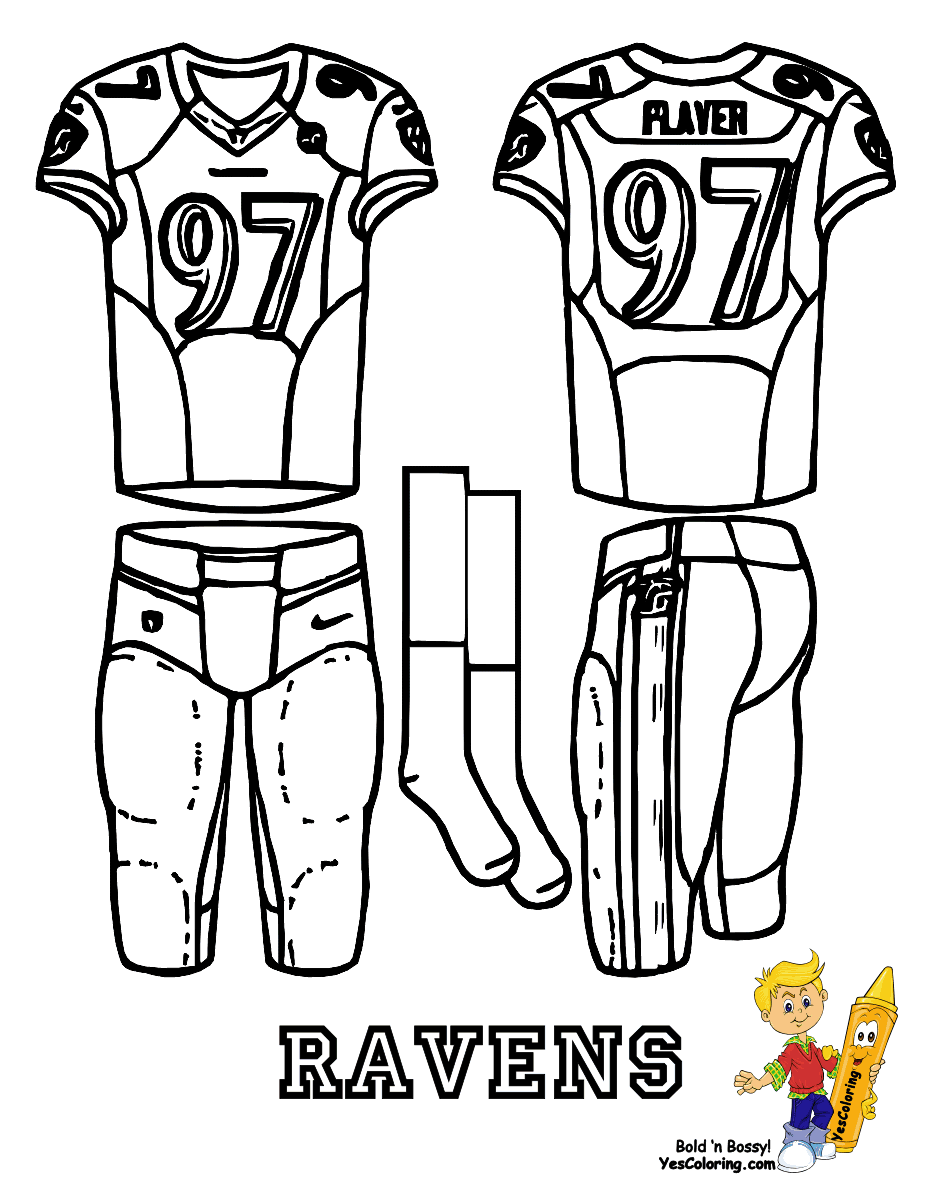 Ravens Coloring Pages 6