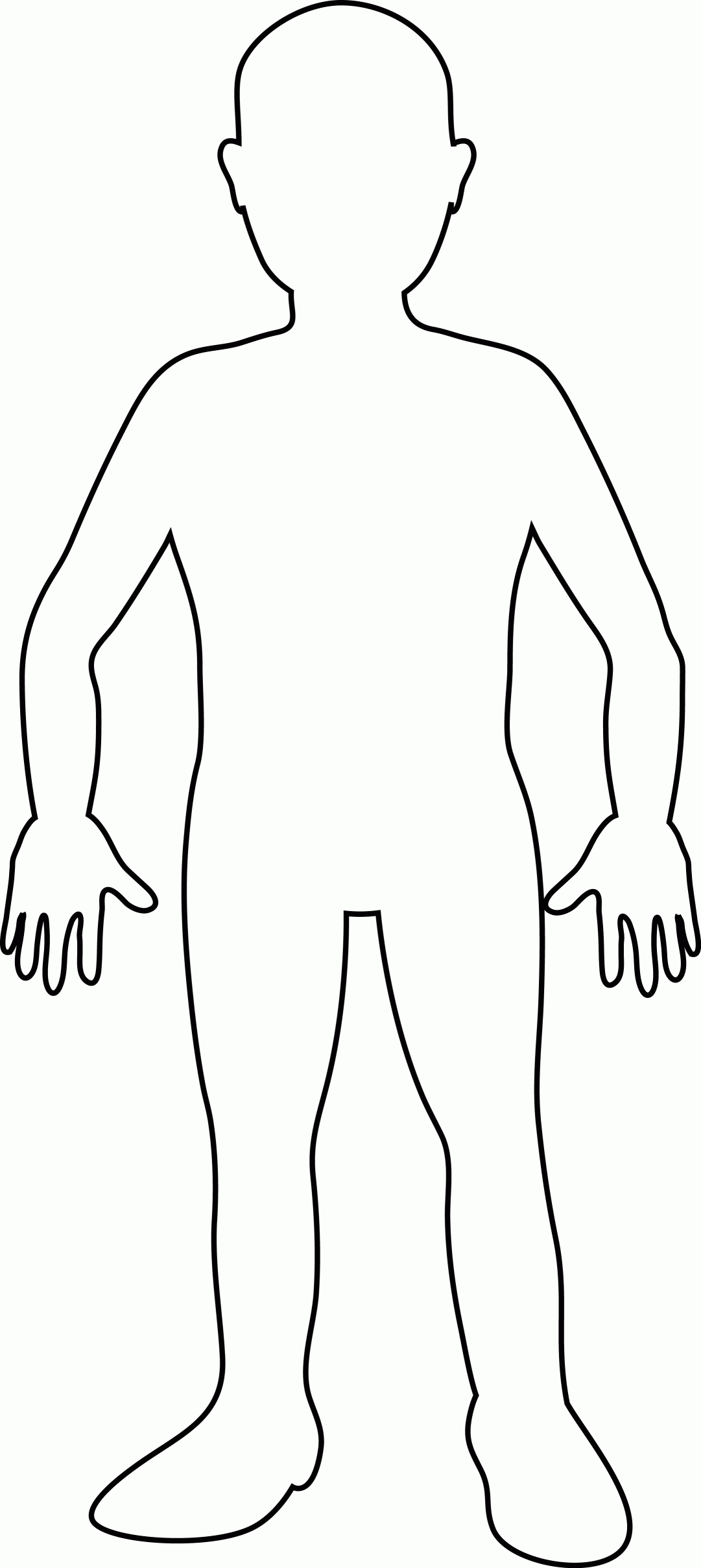 Outline Of Person Coloring Page