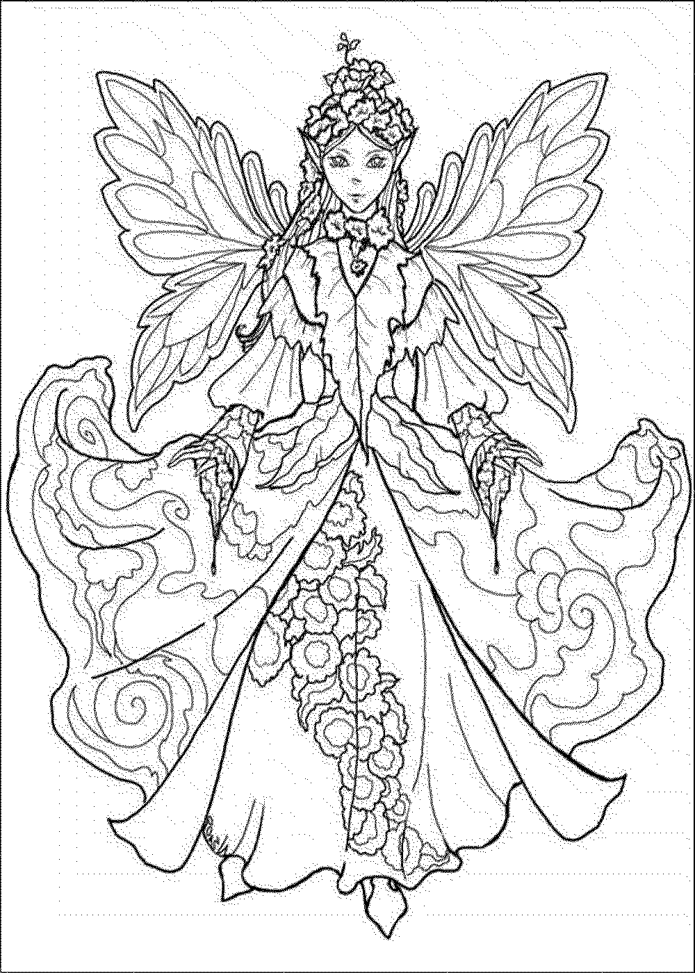 Coloring Pages Of Fairies For Adults - Coloring Home