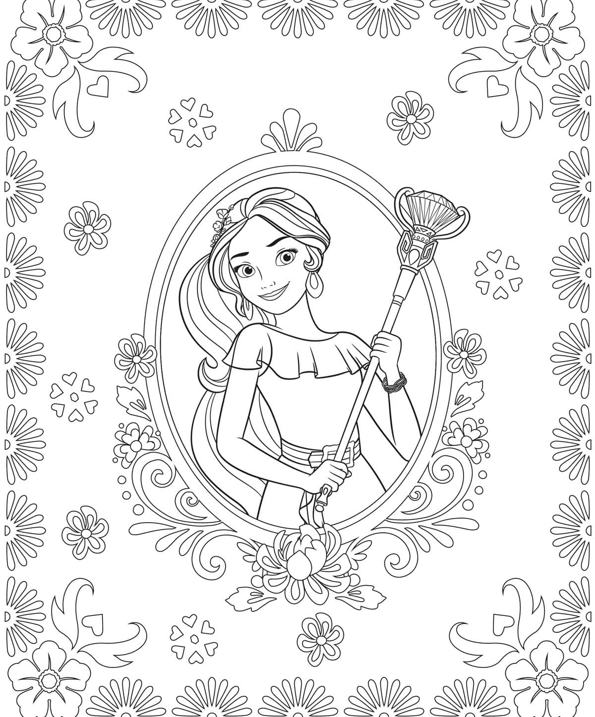 Elena of Avalor Coloring pages - Free Coloring pages for kids
