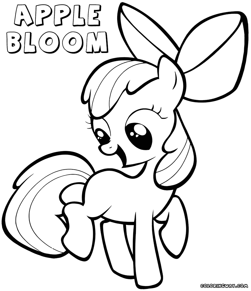 Apple Bloom Coloring Pages - Coloring Home
