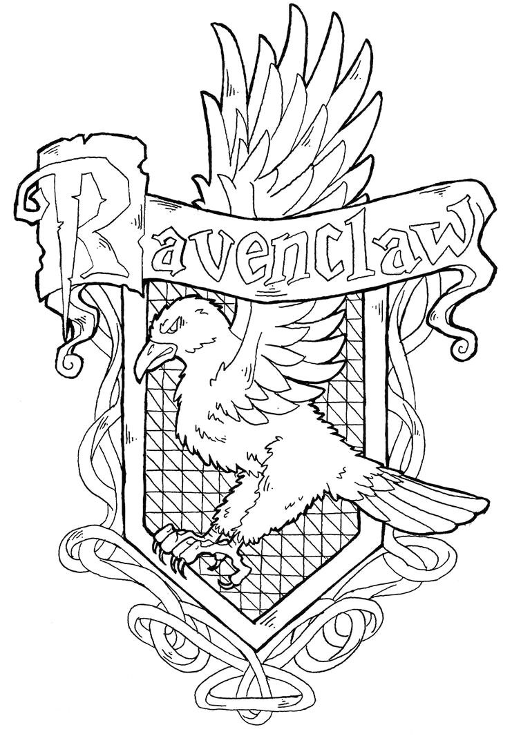 GtE16h9 Ravenclaw Crest Coloring Pages | Produtos do harry potter,  Corvinal, Desenhos harry potter