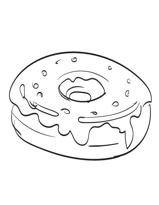 Donut Coloring Pages - Best Coloring Pages For Kids