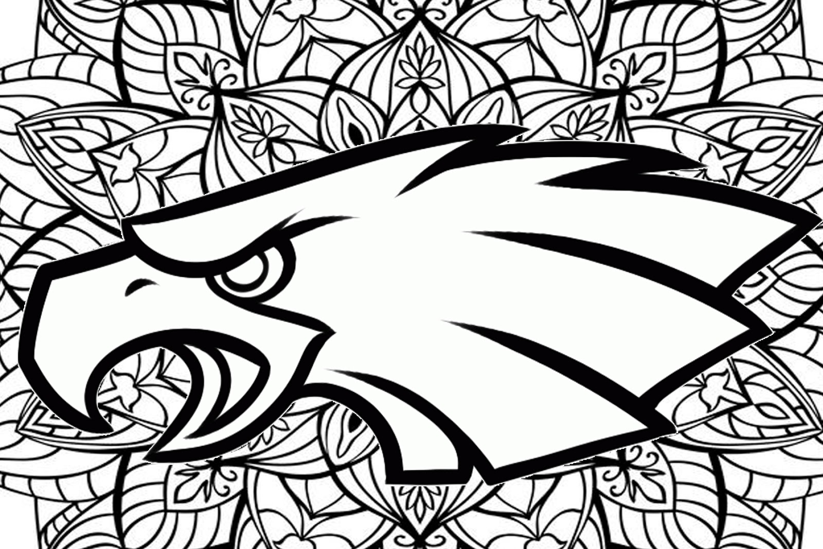 Philadelphia Eagles mandala coloring pages | Coloring Pages