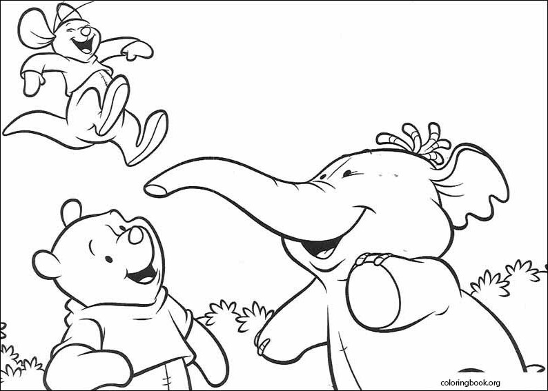 Pooh's Heffalump Movie coloring page (001) @ ColoringBook.org