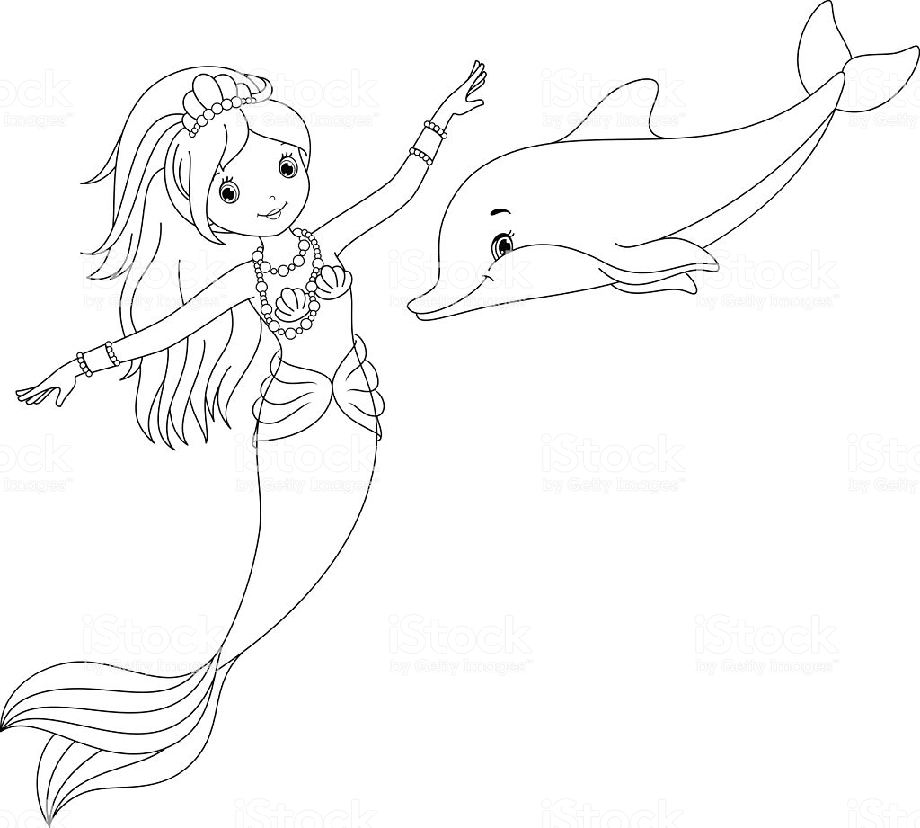 Mermaid And Dolphin Coloring Pages - Mermaid dolphin coloring pages see