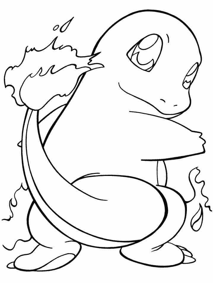 Pokemon Coloring Pages Charmander - Coloring Pages