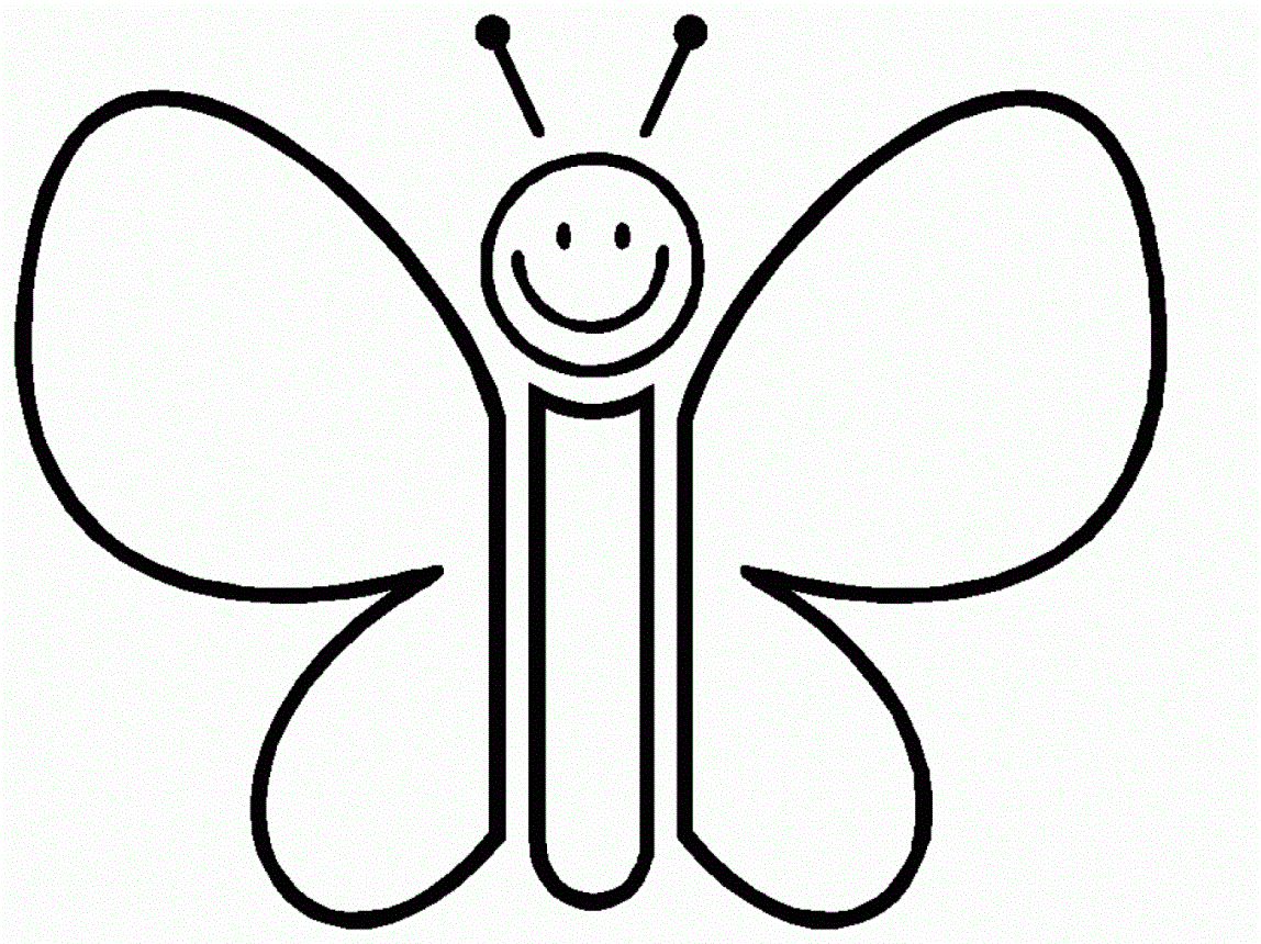 Butterfly Outline Coloring Pages   Coloring Home