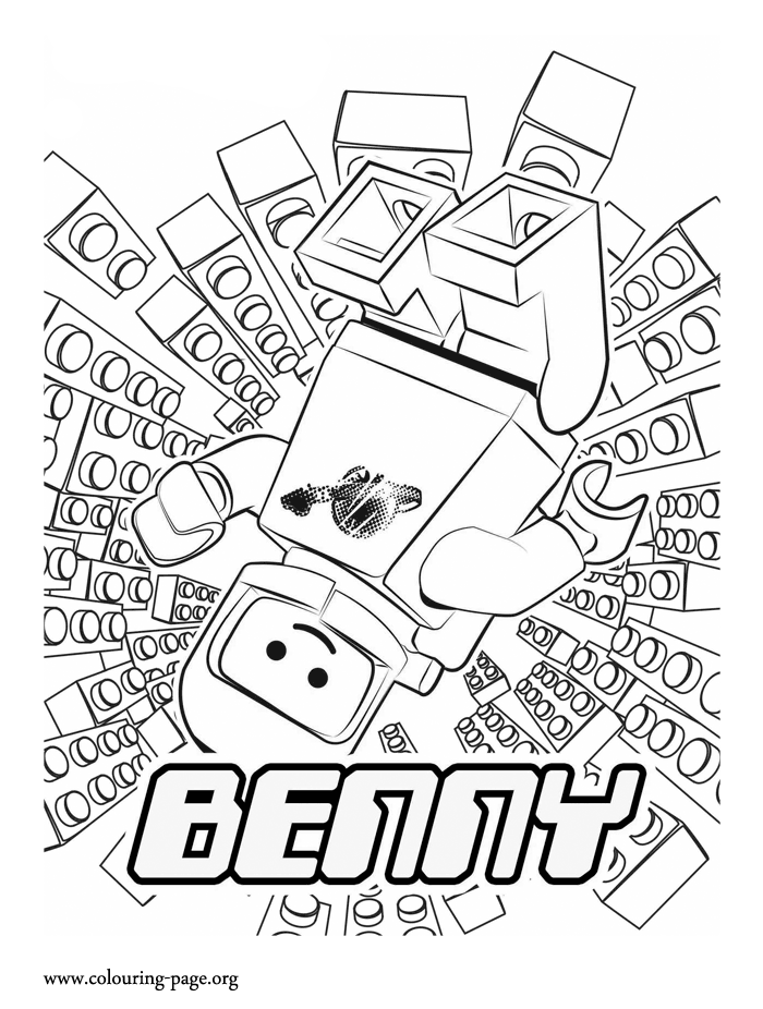 The Lego Movie - Benny, the spaceman coloring page