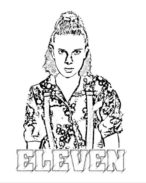 Free coloring page of Eleven from #strangerthings3 #strangerthingsfanart |  Coloring books, Cat coloring book, Stranger things art