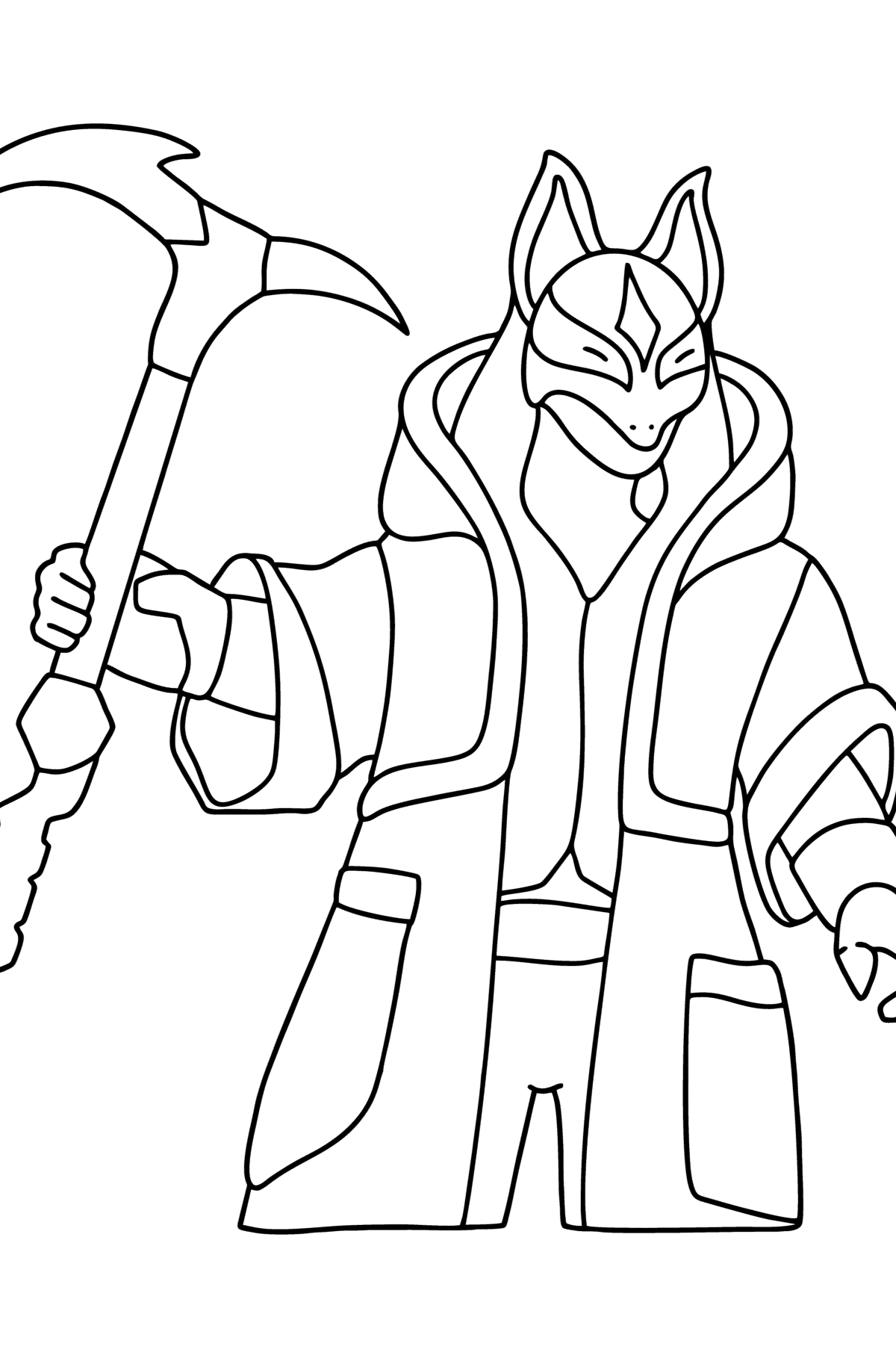 Fortnite Drift coloring page ♥ Online and Print for Free!