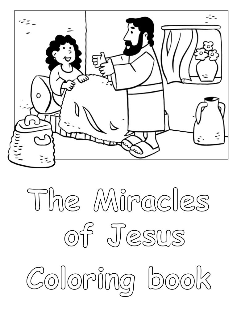 The Miracles of Jesus: Coloring Book
