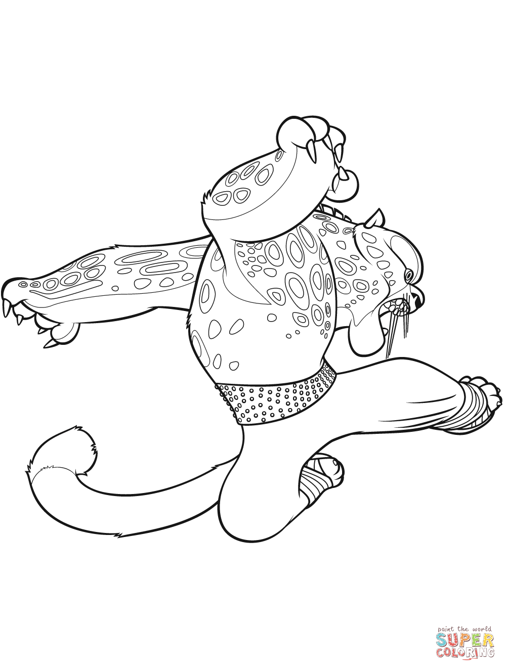 Tai Lung coloring page | Free Printable Coloring Pages