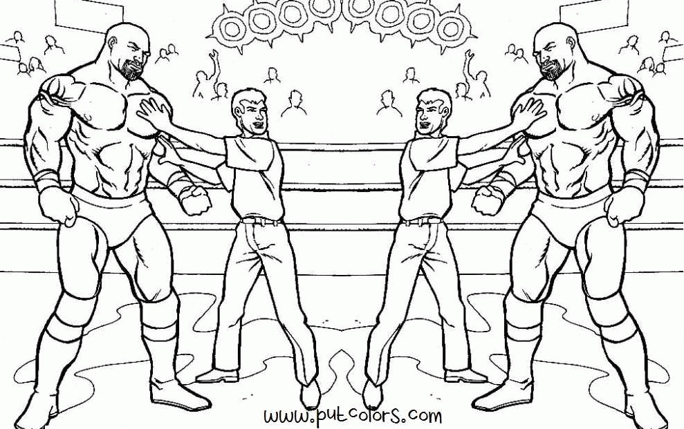 Wwe Wrestler Coloring Pages - Coloring Home