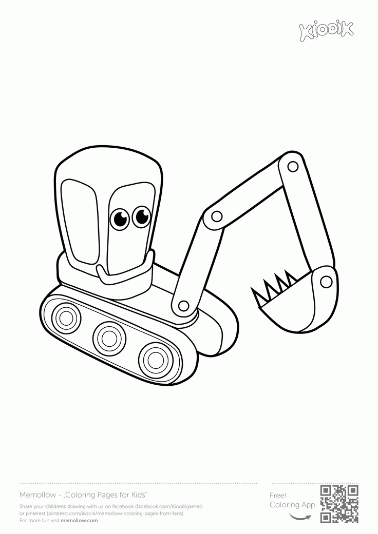 jcb digger Colouring Pages - Coloring Library