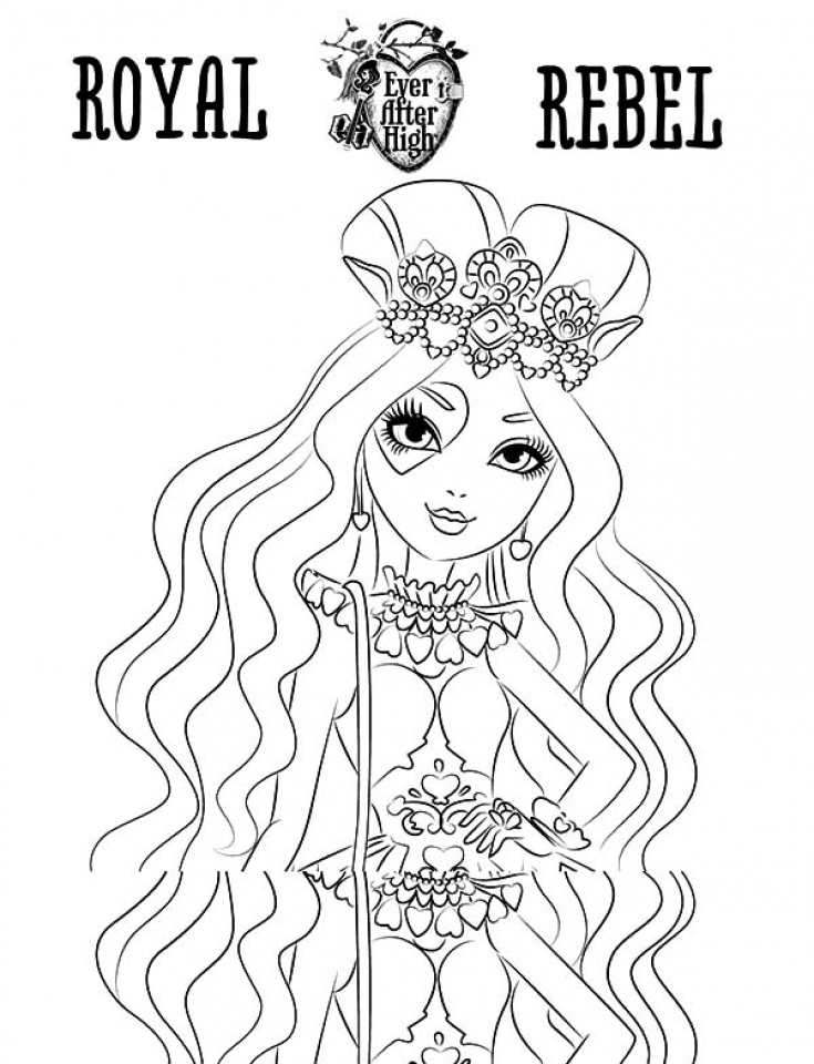 Get This Royal Rebels Ever After High Girl Coloring Pages Printable PU62B !