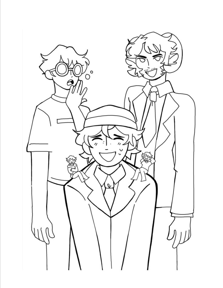 Mcyt coloring page | Coloring pages, Male sketch, Fan art