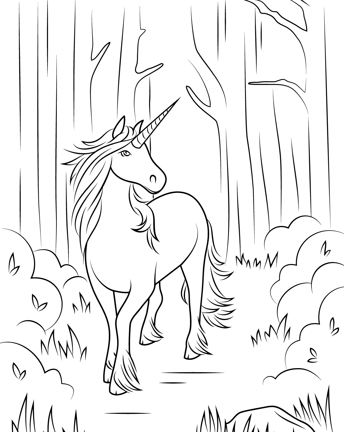 Unicorn Coloring Pages For Adults   Best Coloring Pages For Kids ...