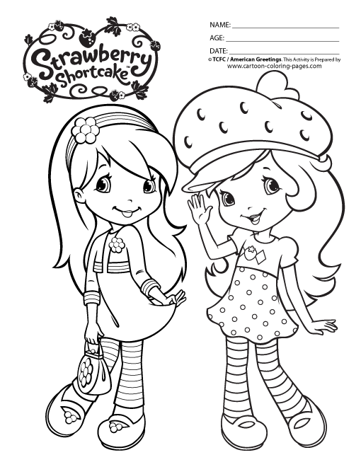 Strawberry Shortcake Coloring Pages Printable Coloring Home