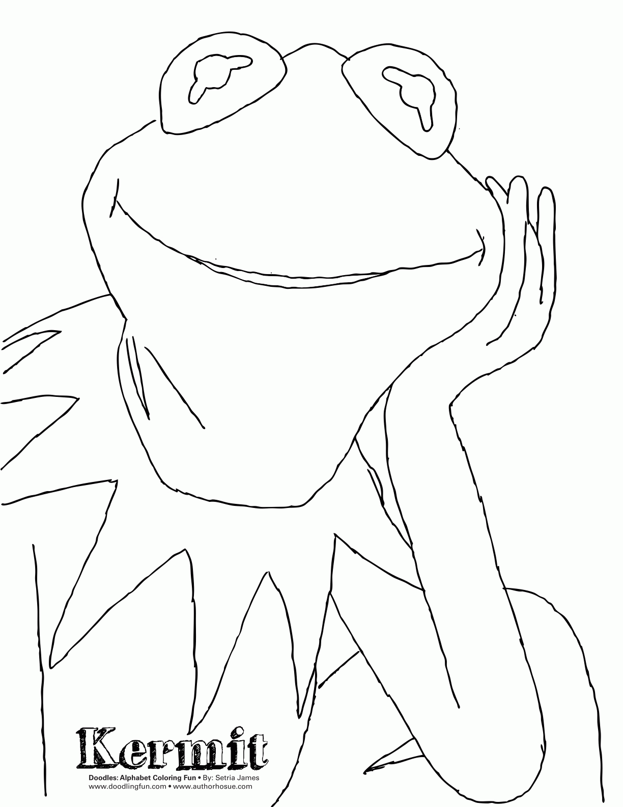 Best Photos Of Kermit Frog Coloring Pages   Muppets Kermit ...