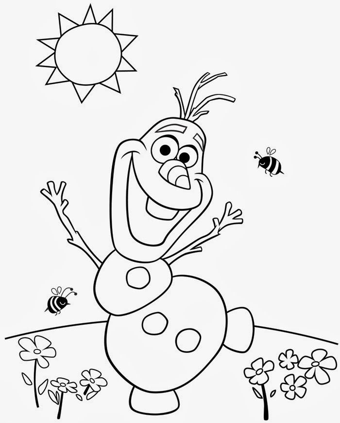 olaf coloring pages coloring home